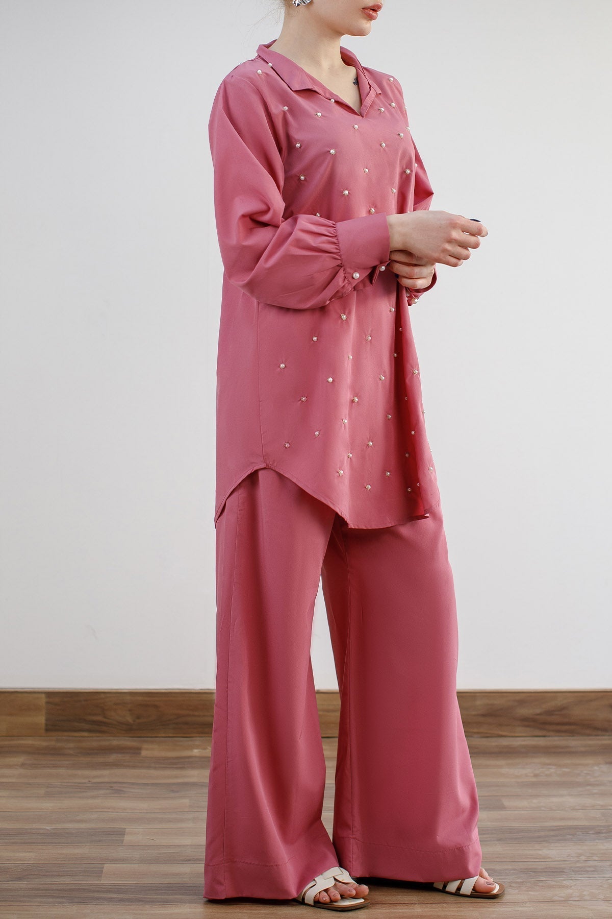 Blush Pink Embellished Co-ord Set