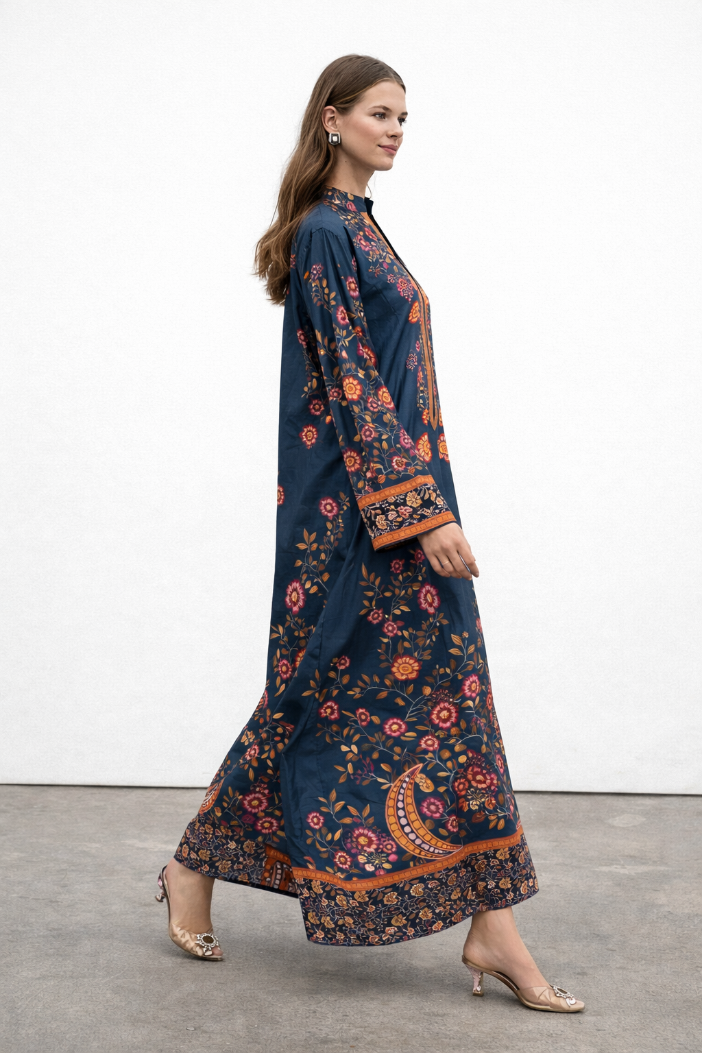 Midnight Teal Kaftan