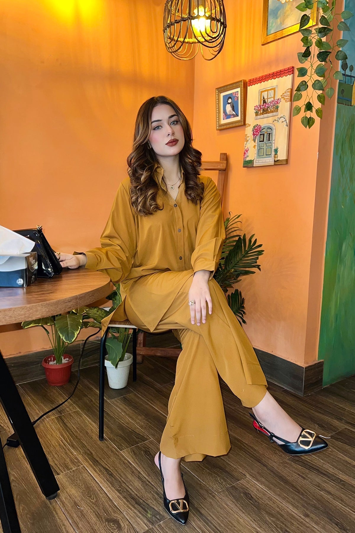 Caramel Co Ord Set-02