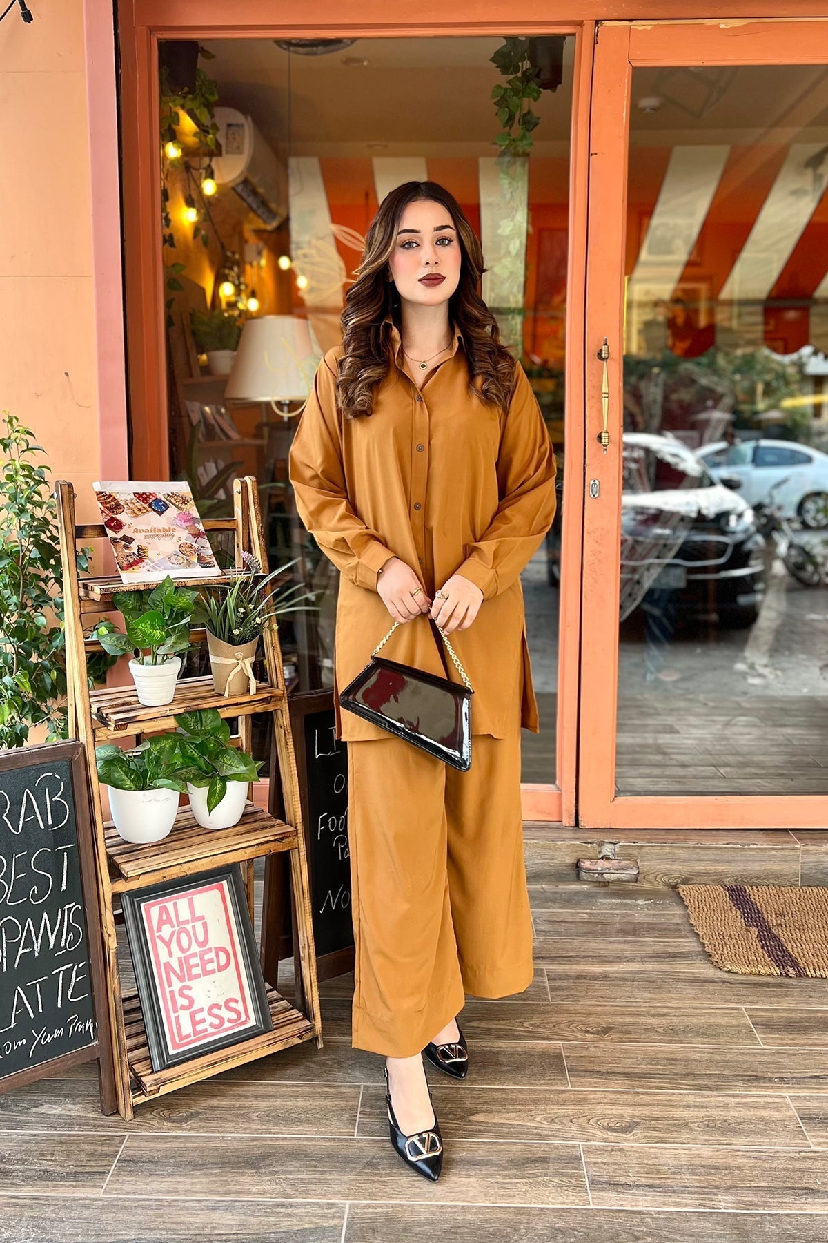 Caramel Co Ord Set-02