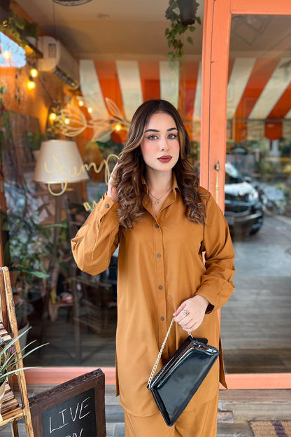 Caramel Co Ord Set-02