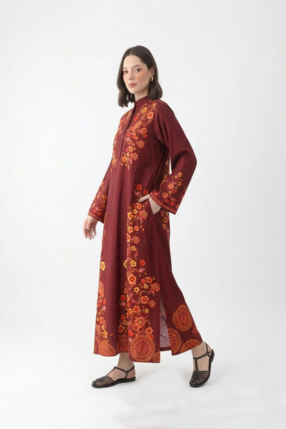 Rust Bloom Kaftan