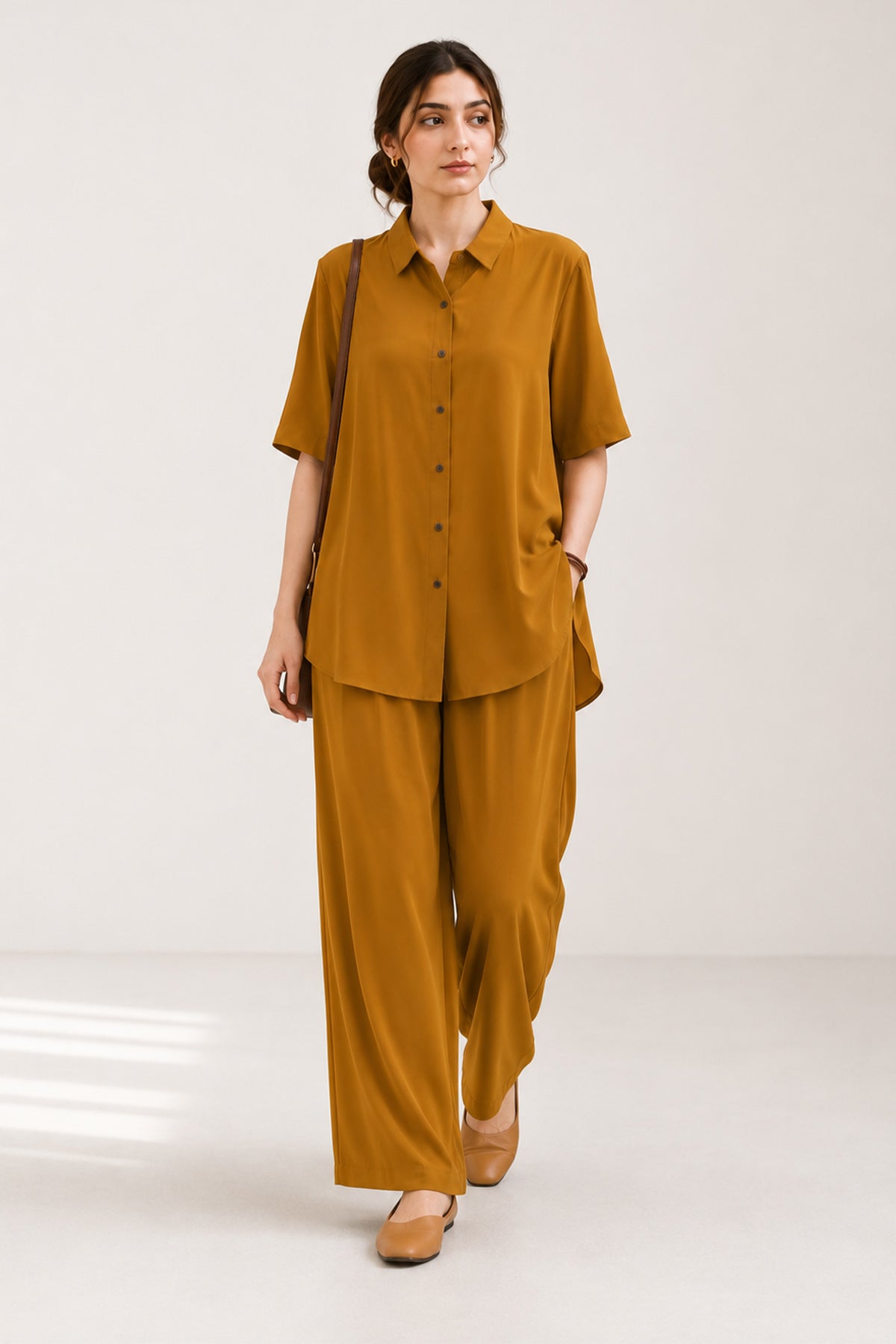 Caramel Co Ord Set - 3