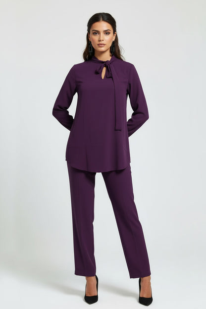 Plum Knot Co Ord Set